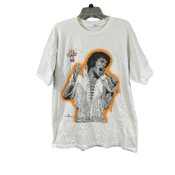 Vintage ELVIS PRESLEY 1997 T-Shirt Cronies White XL graceland hollywood casino - Picture 2 of 15